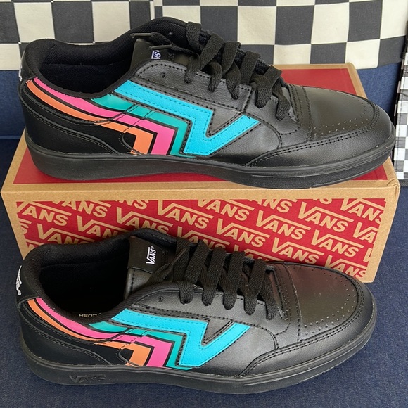 Vans Men’s Lowland CC Fader Black/Multi Sneakers - Picture 3 of 16